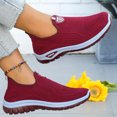 thumbnail image 6 of Willtoo Women’s Orthopedic Shoes Breathable Knit Slip On Walking Shoes with Arch Support, Comfortable Non‑Slip Casual Loafers, Lightweight Daily Outdoor Sneakers, 6 of 6