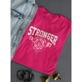 thumbnail image 3 of Stronger Retro College T-Shirt Women -Image by Shutterstock, Female Large, 3 of 4