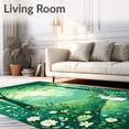 thumbnail image 2 of ODIKA 6' x 9' Machine Washable Non-Slip Area Rug, Woodland tree High Traffic Rug, Green, 85712, 2 of 7