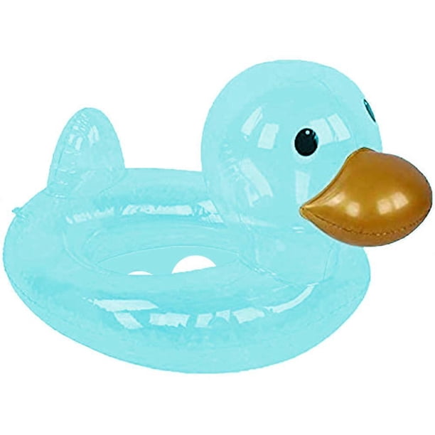 Children's inflatable pool swimming ring beach transparent duck pool toys swimming water party decorations - green