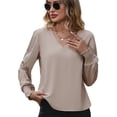 thumbnail image 1 of 1PCS Chemise Couleur Unie Transfrontalière-Khaki-m, 1 of 7