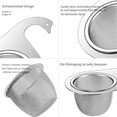 Drainer Strainer Rubber Stainless Steel Small Strainer for Bathroom to
