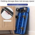 thumbnail image 5 of Chariot Pliant Rétractable en Alliage d'Aluminium à 6 Roues avec Roues de Réservoir de 2,5 Pouces – Chariot à Main Multifonction Portable pour les Courses, les Bagages et l'Utilisation (Bleu), 5 of 5