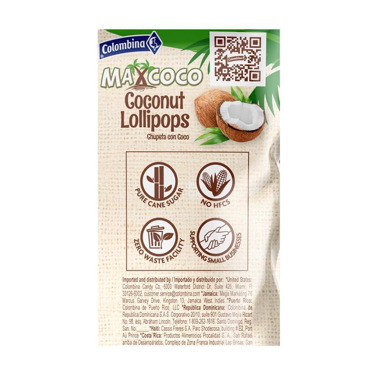 COCO出品 Max Coco Coconut Lollipops 18pcs - Walmart.com