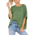 thumbnail image 2 of Women Cotton T-Shirt Summer Casual Loose Fit Short Sleeve Top, 2 of 6