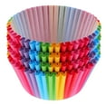 thumbnail image 1 of KAKOWELY 200 piezas de moldes de papel para hornear, moldes de papel para muffins, envoltorios de papel para cupcakes y muffins., 1 of 5