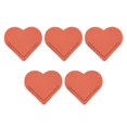 thumbnail image 2 of Soumake 5Pcs Handcrafted Faux Leather Corner Bookmark Waterproof Soft Mini Vintage Heart-shaped Page Marker Notebook Accessory, 2 of 8