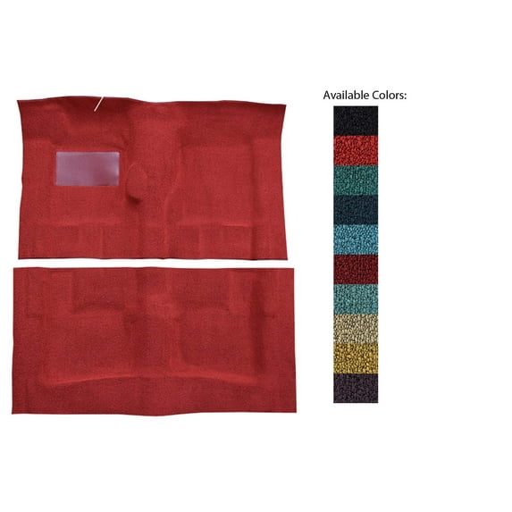 1966 Pontiac Catalina Ventura 2DR 4spd 02 Red Loop Carpet Kit