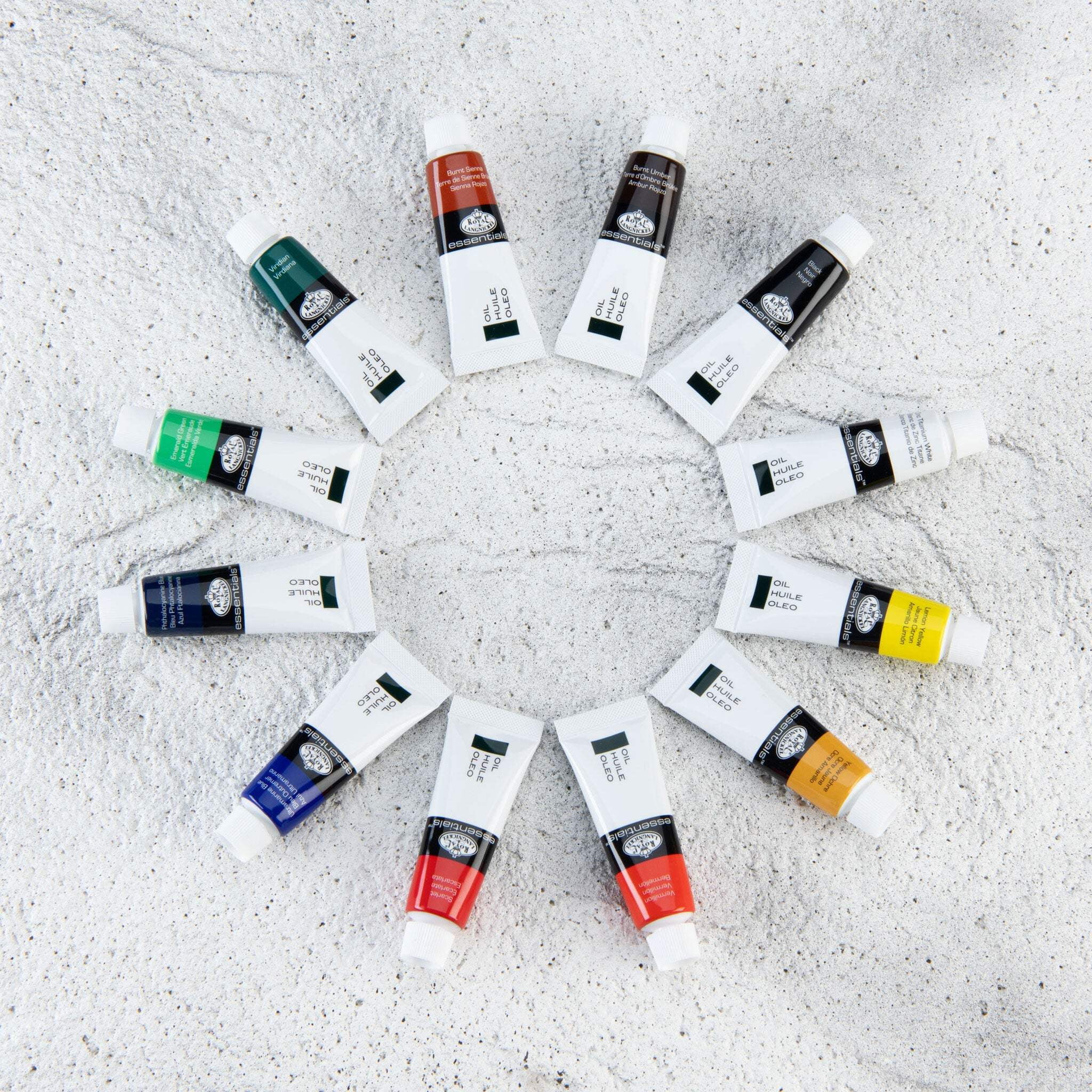 (3 pack) Royal & Langnickel Essentials 24-Piece Oil Paint Set, 12ml Tubes