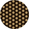 thumbnail image 1 of Ahgly Company Machine Washable Indoor Round Transitional Light Brown Area Rugs, 4' Round, 1 of 7
