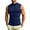 (New6)Navy, variant on Thousandth Sleeveless Compression Shirts for Men Mock Neck Quick Dry Cooling Gym Athletic Tank Tops Moisture Wicking Tees Sport Running Tops