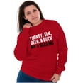thumbnail image 3 of Funny Hunting 4 Seasons Deer Elk Fowl Sweatshirt for Men or Women Brisco Brands 2X, 3 of 6