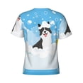 thumbnail image 6 of Vsdgher Collie in Bathtub Print Men's Dry Fit Mesh Athletic Shirts Moisture Wicking Tennis T-Shirt Tops, 6 of 9