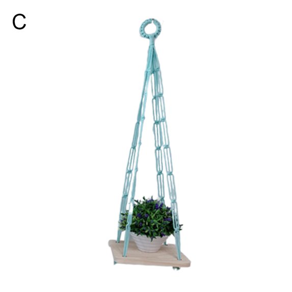 Macrame Plant Hangers Plant Holder Basket Cotton Jute Rope Indoor Outdoor Wall Hanging Planter Net Frame Hand-Woven Flower Pot Holder for Succulents,Cacti,Herbs,Boho Home Decor,Braided Craft