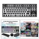 thumbnail image 4 of Kit de teclado mecánico de perfil bajo con LED RGB y 87 teclas para ordenador portátil Negro, 4 of 7