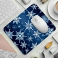 thumbnail image 2 of Snowflakes Desk Pad Mouse Mat Desk Mat - Square 8.3x9.8 Inch Non-Slip Rubber Bottom Printed, Suitable for Office and Gaming, 2 of 6