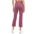 thumbnail image 2 of Jockey Ladies' Cropped Slit Flare Activewear Yoga Pants, Nocturne Medium, 2 of 2