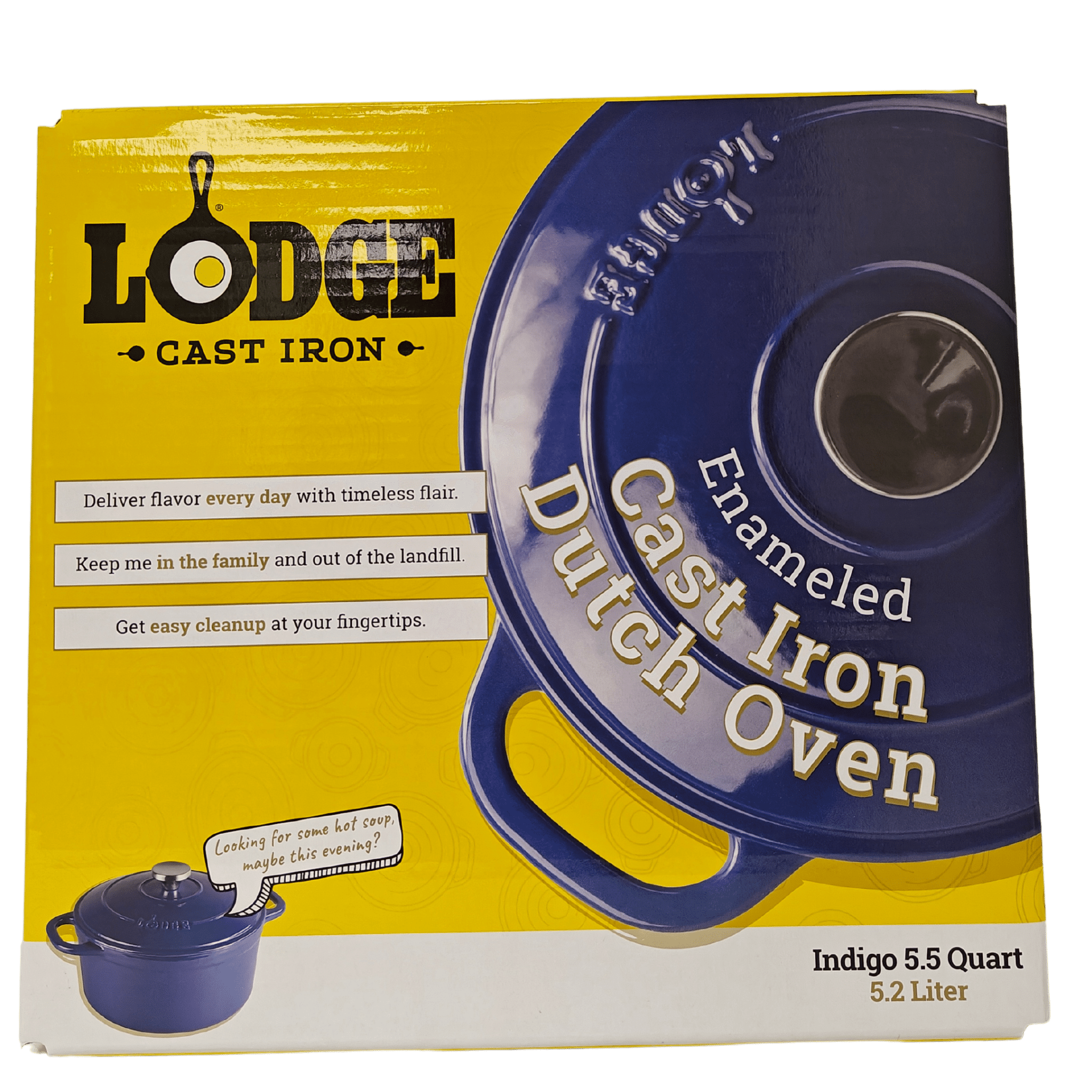 Lodge Cast Iron Dutch Oven - 5 Qt