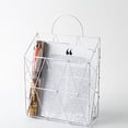 thumbnail image 3 of Coofit Wall File Holder Iron Grid Wall File Organizer Document Organizer Mail Organizer, 3 of 10