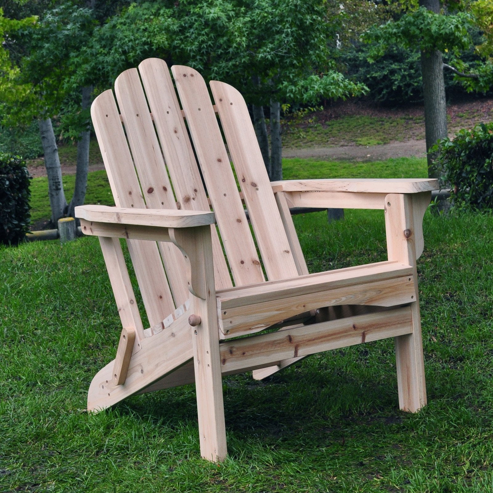 Shine Company Marina Adirondack Folding Chair Natural by Shine Company