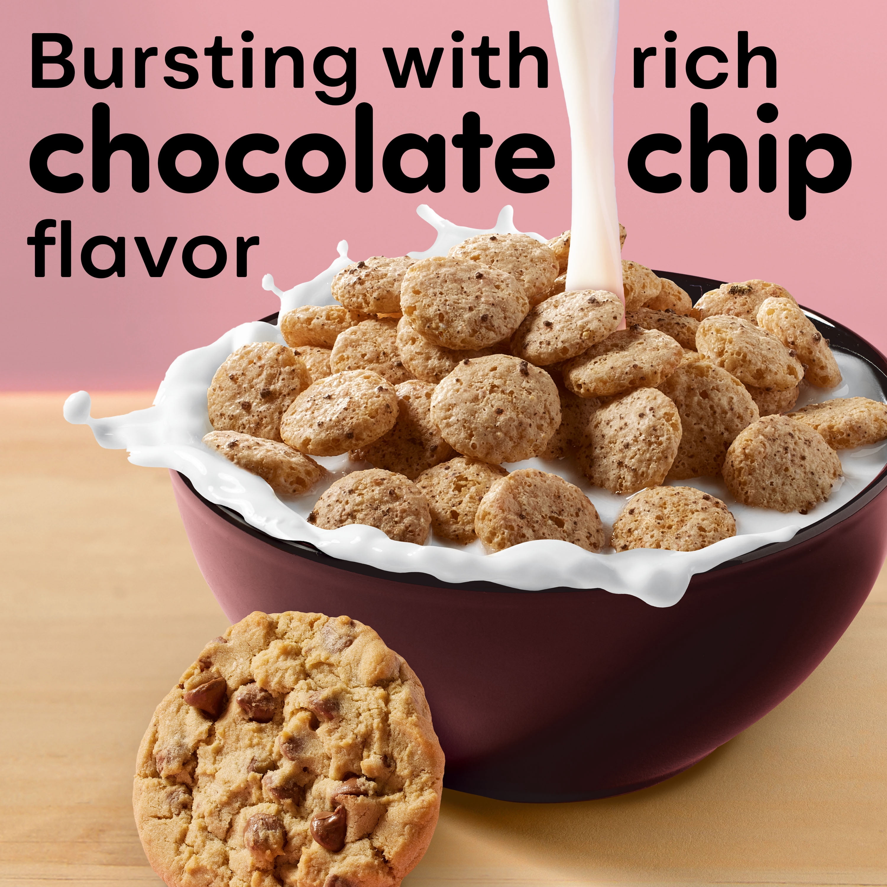 Kelloggs Crumbl Chocolatey Chip Cookie Cold Breakfest Cereal, 7.9 oz Box