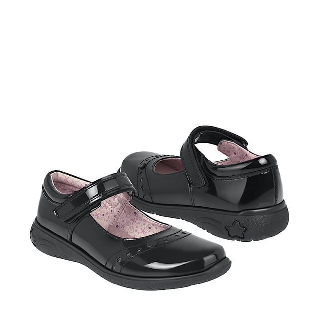 ZAPATOS ESCOLARES NIÑA BAMBINO BM9030-A4 CHAROL NGO 18-21