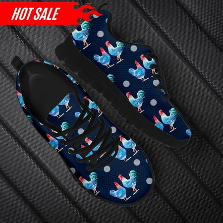 

Rooster Purple Print Women s Outdoor Running Shoes Mens Casaul Flat Shoes Breathable Wear Resistant Walking Sneakers