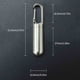 thumbnail image 5 of Mini Key Chain Fob Case Round Aluminum Key Ring, Metal Key Holder, Compact Keychain for Men Women, Foldable Portable Key Ring, Lightweight Aluminum Frame, for Office Use, 5 of 7