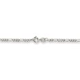 thumbnail image 4 of 925 Sterling Silver 2.5mm Figaro Chain Anklet, 4 of 5