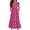 #A13-Hot Pink, variant on Abcomgle Girls Long Sleeve Dresses 10-12 Casual A-Line Ruffle Long Sleeve Maxi Dress Polka Dot Crew Neck Sundresses Beach Tiered Dresses with Pockets,Beige