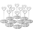 thumbnail image 1 of 10pcs 4.7 "Porte-Cartes de Lieu, Support de Numéro de Table Robuste, Stands Photo Photo de Table Chic, Clips de Note de Menu Élégants, Idée pour Mariage, Anniversaire, Douche Nuptiale, Fête de Remise des Diplômes (Argent), 1 of 4