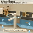 thumbnail image 6 of Aromei 23.6 Inch Shower Caddy Over Faucet Rack , Carbon Steel Bathroom Kitchen Faucet Floating Shelf for Cleanser Organizer Dish Soap Holder, Charcoal Gray Finish, 6 of 11