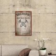thumbnail image 6 of Mechanic Hourly Rate Metal Tin Sign Mechanic Shop Decor Car Garage Shop Tool Vintage Iron Sign Painting Poster Plaque Retro Mural Hanging Wall Art for Home Men Gifts Decorations 8 x 12 Inch, 6 of 6