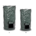thumbnail image 2 of Garden Yard Greenhouse Compost Waste Collection Bag Ferment Grass Container Collector Leaf Sack Storage Bin with Viewing Window 15 Gallon, 2 of 6