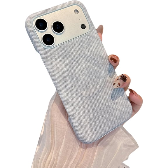 Simple Jeans Magnetic Phone Case for iPhone, Compatible with (Blue,iPhone 15)