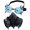 Blue, variant on Jiibva Steampunk Gas Goggles Mask Gothic Punk Spike Mask Halloween Gas Mask For Masquerade Cosplay Props