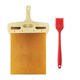 thumbnail image 3 of Tabla de cortar colgante de madera para pizza con tabla para servir con cepillo (55*30 cm), 3 of 3