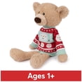 thumbnail image 3 of Oso de peluche con forma de palillo de dientes GUND de peluche con suéter navideño, 3 of 8