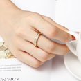 thumbnail image 3 of Womens Simple Fashion Geometric Titanium Steel Ring, Electroplated Finish, Durable and Stylish Everyday Jewelry, 3 of 3