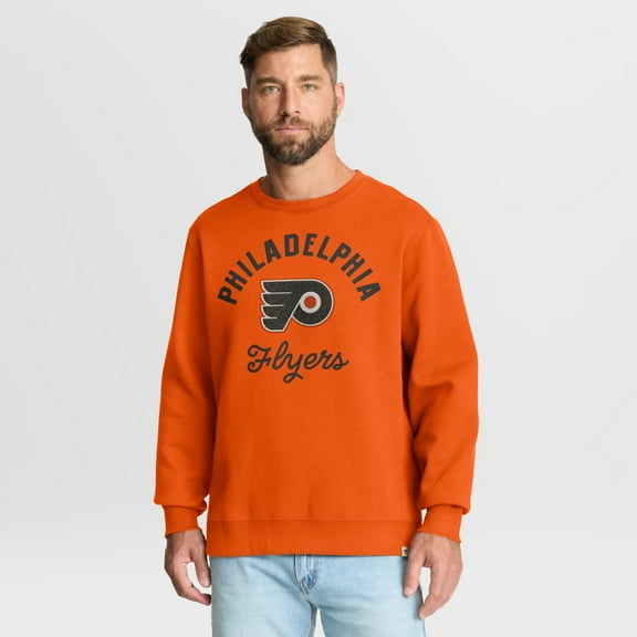 Men's Fanatics Orange Philadelphia Flyers Stickler Sweatshirt