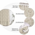 thumbnail image 6 of Beige Baroque Waterproof Fabric Shower Curtain,Farmhouse Scroll Floral Pattern Art Waterproof Fabric Shower Curtain for Bathroom Curtains Bathtubs Hotel Shower Curtains with 12 Hooks Stall 48x72in, 6 of 8