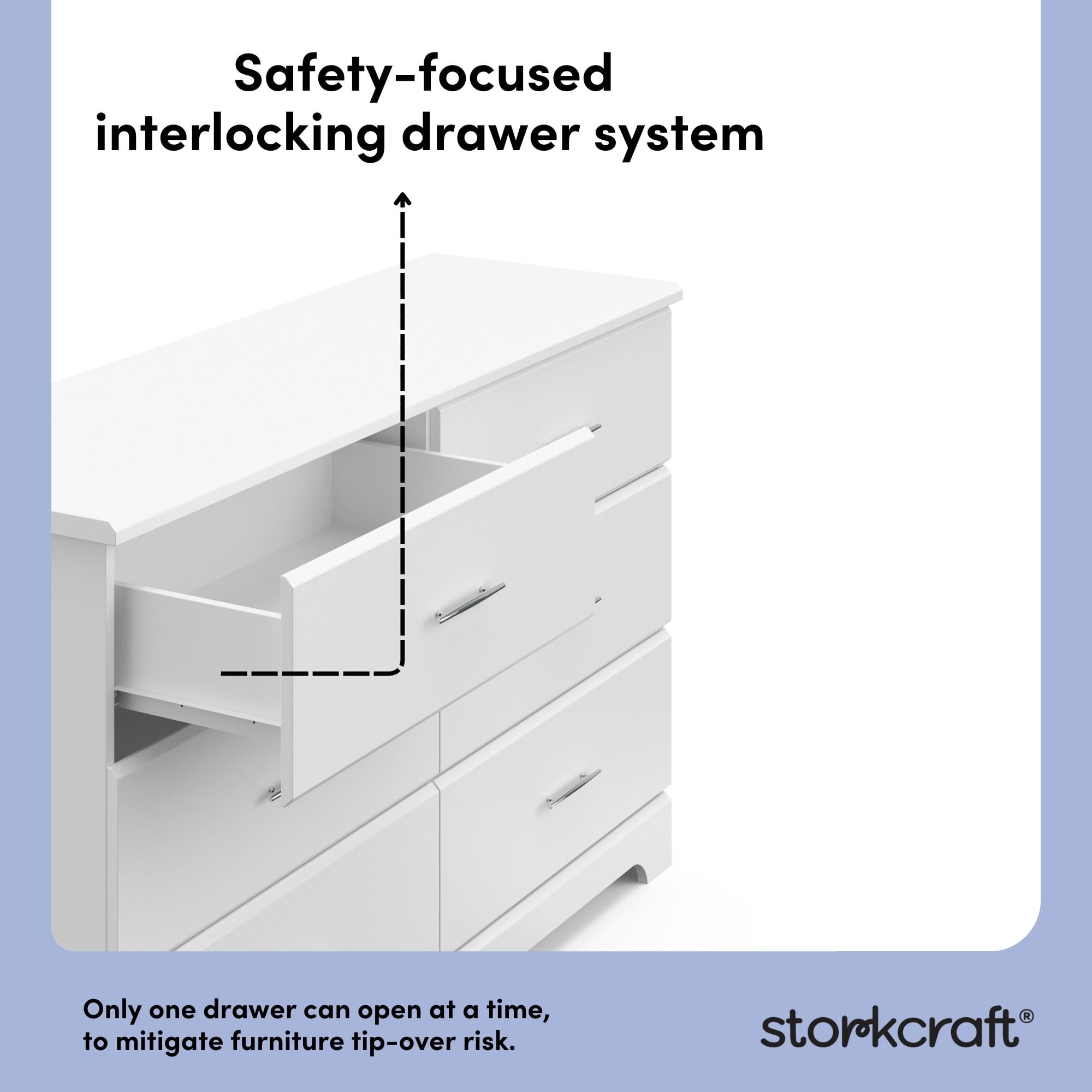 Storkcraft Brookside 6-Drawer Double Dresser