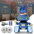 thumbnail image 4 of Aikmi Robot Toys for Kids 5-8, Rechargeable Remote Control Robot with Projector Night Light for Kids, Gesture Sensor, Music, Toys for 6 Year Old Boys Girls Birthday Present Christmas Gifts Boys Toys, 4 of 7