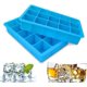 thumbnail image 1 of 2 Pack Silicone Ice Cube Trays, Easy Release Ice Cube Molds, 15 Ice Cubes Per Tray, Suitable for Chocolate Whiskey Cocktail Any Drinks (Blue), 1 of 5