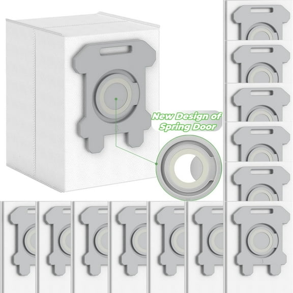 12Pcs Upgraded Replacement Roomba Bags for iRobot Roomba i7 i7  i3 i3  i4 i4  i6 i6  i8 i8  j7 j7  s9 s9  Plus Parts for iRobot Bags Roomba Vacuum Bags Automatic Dirt Disposal Bulk Reusable Bags