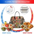 thumbnail image 4 of Pioneer Flower Floral Print Pattern Womens Lunch Box for Work,Insulated Large Lunch Bag,Leakproof Adult Lunch Bag for Work,Beach,Travel,Picnic,Camping, 4 of 6