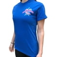 thumbnail image 2 of Southern Attitude Flower Turtle Royal Blue Short Sleeve T-Shirt, 2 of 3