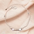 thumbnail image 5 of Segolike Women Bracelet Chain Bracelet Mother's Day Gift Decor Link Bracelet Wrist Jewelry for Party Birthday Street Valentine Wedding , Two Hearts, 5 of 8