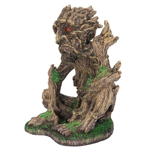 Decoración de la cara del árbol del acuario, decoración del tronco del árbol del acuario Decoración del tronco del árbol del acuario Adornos de la estatua del árbol de la pecera Máxima confiabilidad