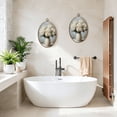 thumbnail image 4 of Oval Framed Wall Art White Hydrangea Floral Farmhouse White Hydrangea Flowers Ceramic Vase Canvas Wall Art Oval Vintage Wall Decor Prints Hanging Decor for Home Bedroom Living Room Office 8"x11.4", 4 of 7